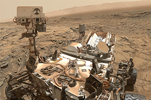Picture of the Curiosity Rover on the surface of Mars. Credit: NASA.