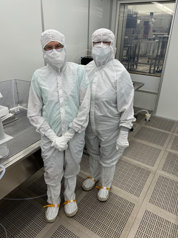 Genesis Curator Judith Allton (left) and ARES Division Chief Dr. Eileen Stansbery (right)