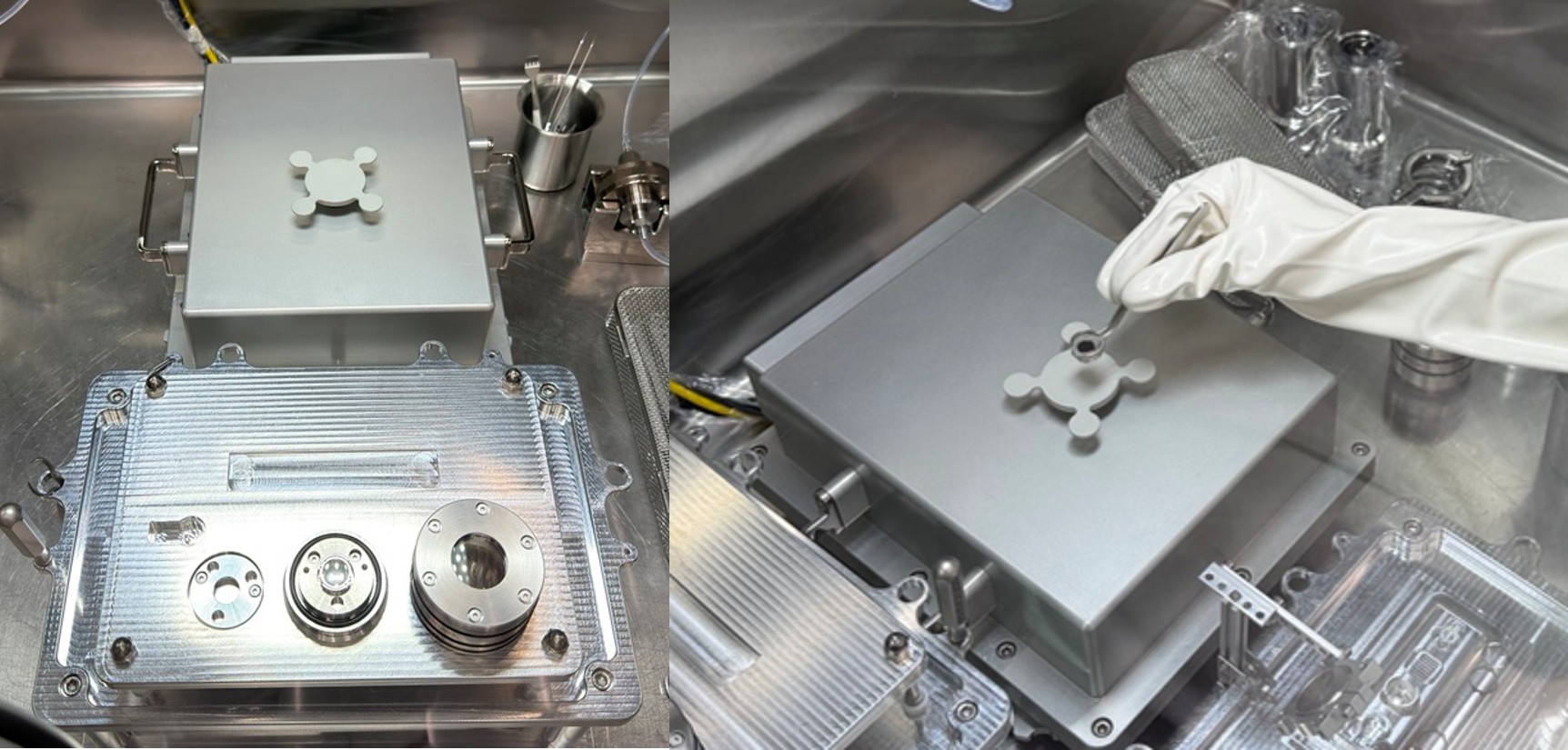 Modified Mettler-Toledo analytical balance used for Ryugu aggregate sample mass measurements