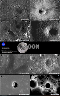 Moon LRO Feature Images