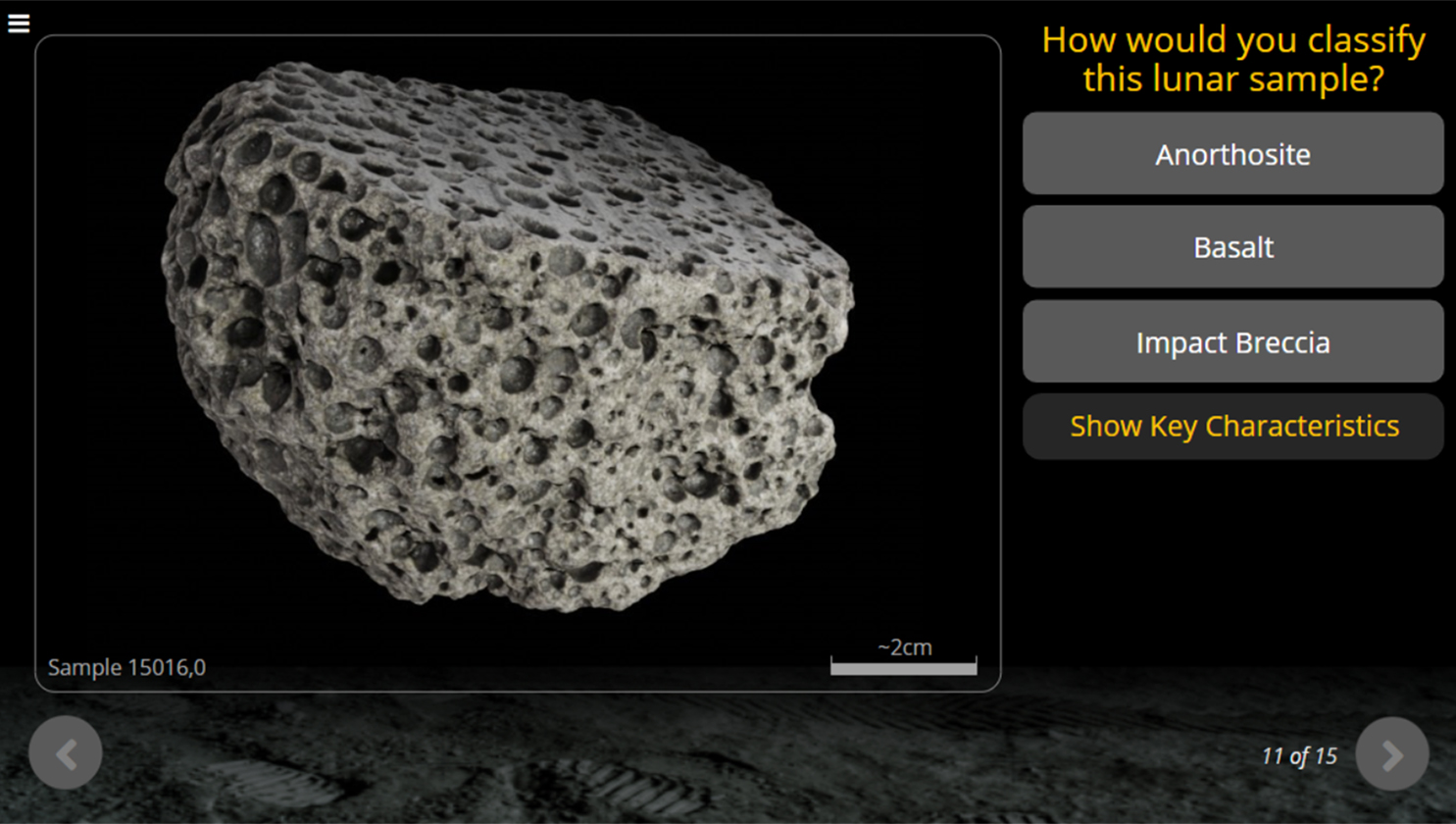 Classifying Moon Rocks