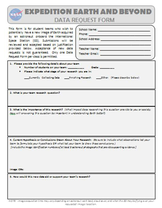 EEAB Data Request Form